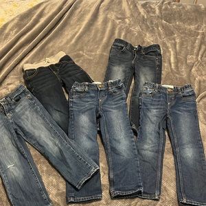 Lot of 5 toddler boy jeans - 4T/5T in great condition